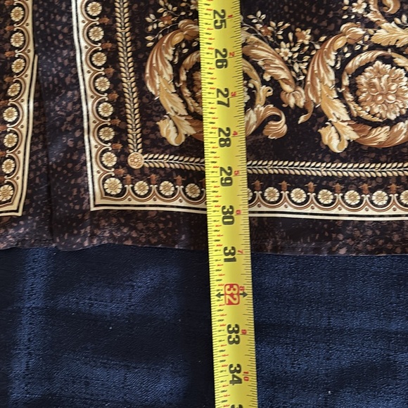 Versace Brown and Gold Silk Shirt - Picture 13 of 13